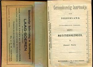 Dr. L.S. Hannema  en   Dr. W. van Rijn (red.) - GENEESKUNDIG JAARBOEKJE VOOR NEDERLAND  -  1927, Zes-en-veertigste Jaargang