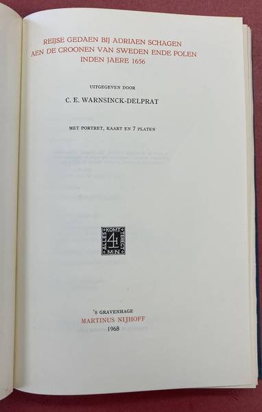 VOORBEIJTEL CANNENBURG, W. - De reis om de wereld van de Nassausche Vloot 1623-1626. Met Portret, kaart, 10 platen.