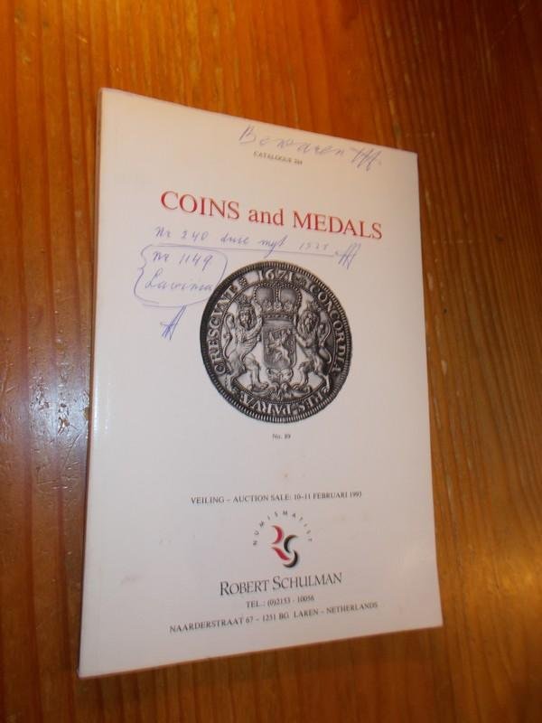red. - Robert Schulman. Coins and medals. Catalogue 294.