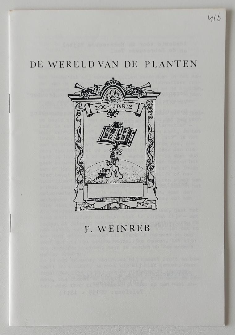 Weinreb, F. - De wereld van de planten