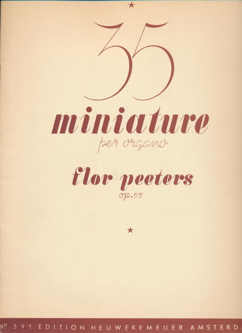 Peeters, Flor - 35 miniature per Organo