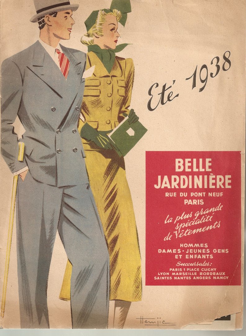 Redactie. - Belle Jardinière. Eté 1938. Frans modetijdschrift. Zeldzaam.
