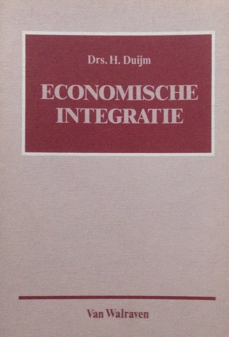 Duijm, H. - Economische integratie