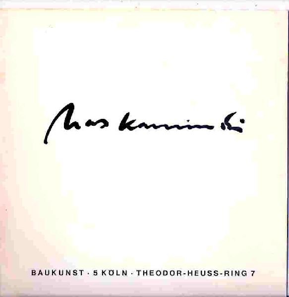 Kaminski Max G. - Olbilder, Handzeichnungen. Erste Ausstellung in Westdeutschland. catalog, 1968