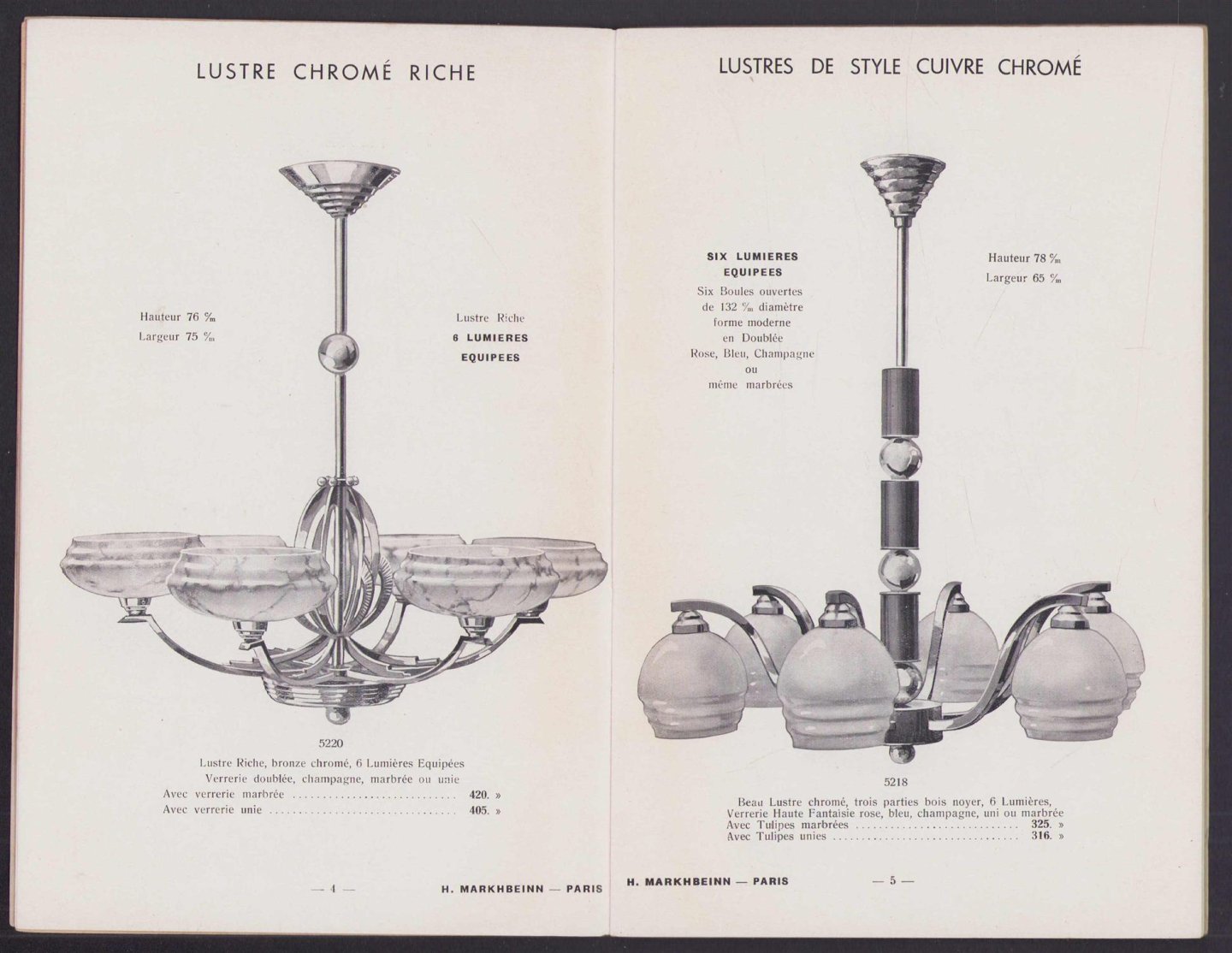 Verlichting en glas - Verlichting - lampen bedrijfs catalogus - Verrerie Electicite Lusterie Edition 175 - H. Markhbeinn