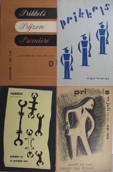 Proost Prikkels. - Nummers 118 - 129.  'Jaargang' 1949.
