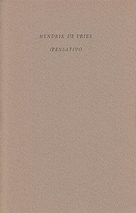 VRIES, Hendrik de - Pensativo.
