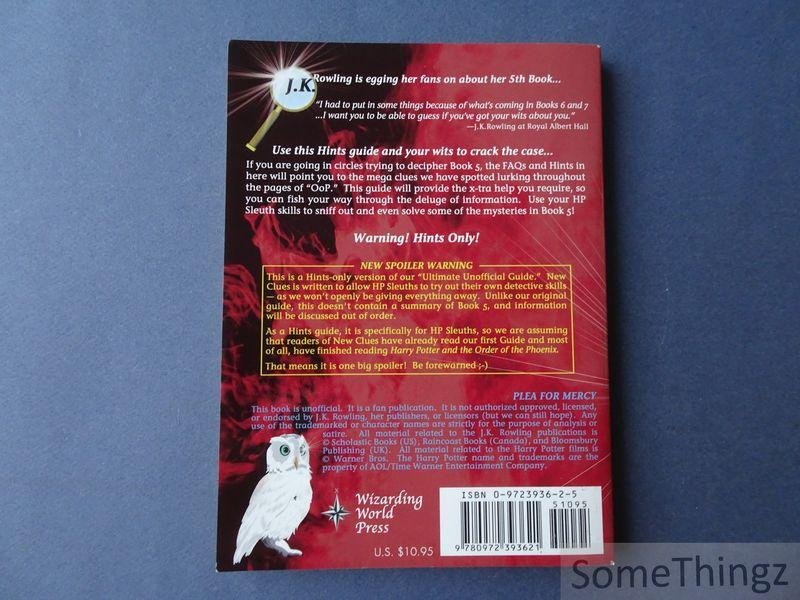 Galadriel Waters, Astre Mithrandir, E.L. Fossa. - New Clues to Harry Potter: Book 5. Hints from the Ultimate Unofficial Guide to the Mysteries of Harry Potter.
