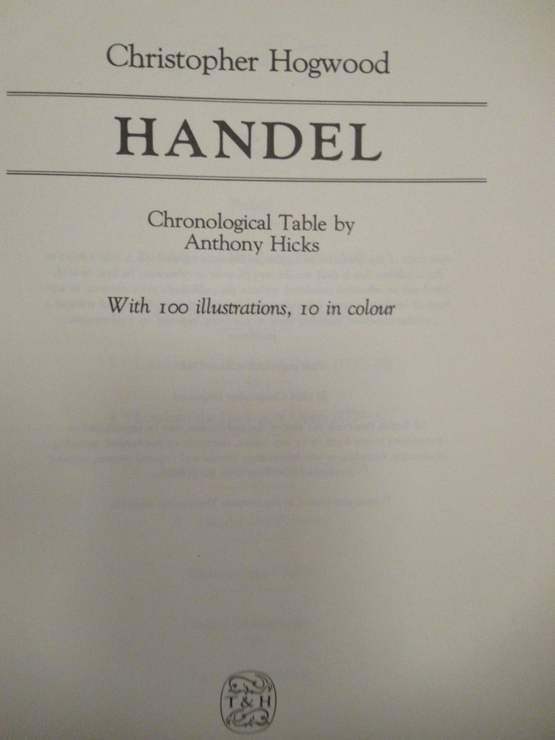 Hogwood, Christopher - Handel