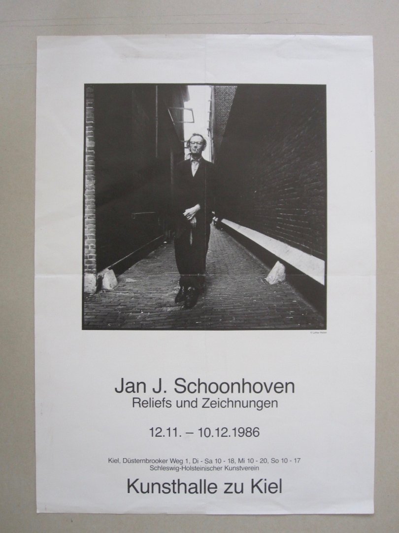 Jan Schoonhoven / Lothar Wolleh - Jan J. Schoonhoven - Reliefs und Zeichnungen Exhibition Poster Kunsthalle zu Kiel