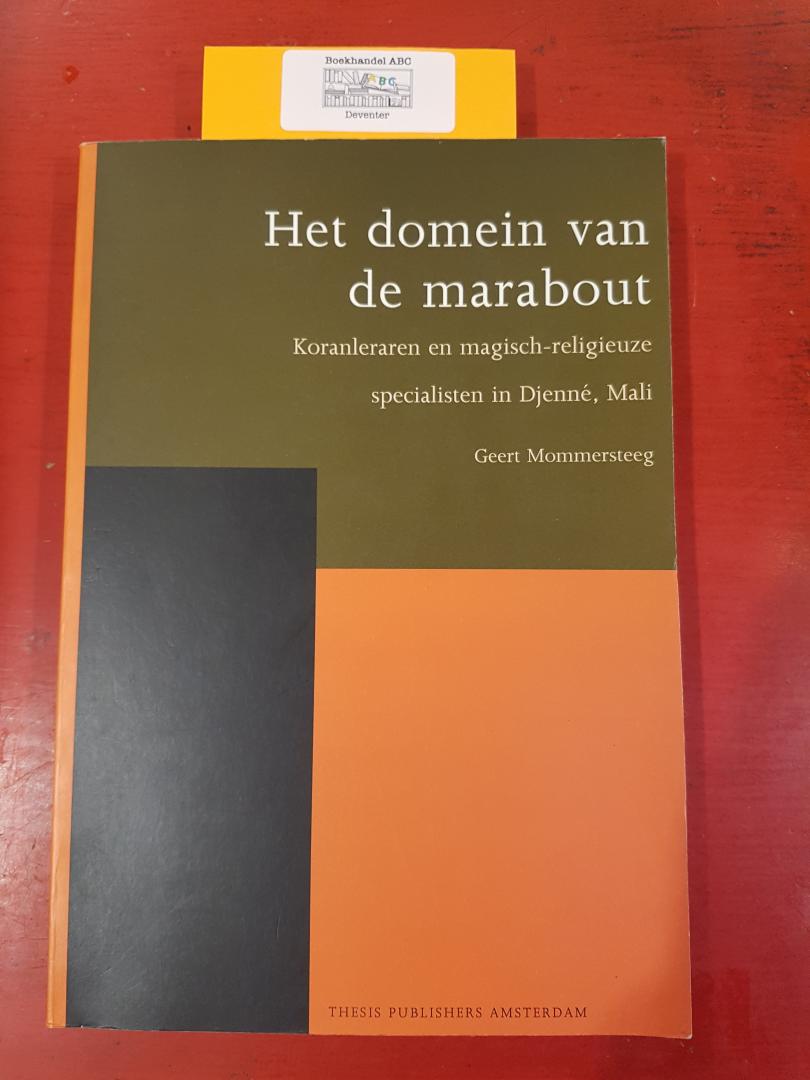 Mommersteeg, Geert - Het domein van de Marabout / Koranleraren en magisch-religieuze specialisten in Djenne, Mali