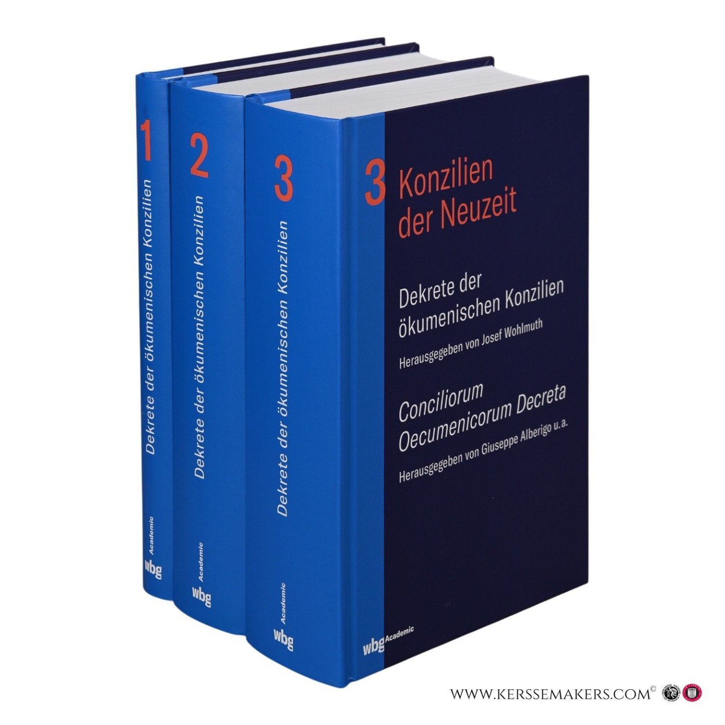 Wohlmuth, Josef (ed.) / Alberigo, Giuseppe (ed.). - Dekrete der ökumenischen Konzilien / Conciliorum Oecumenicorum Decreta. Band 1-3. 1. Konzilien des ersten Jahrtausends. 2. Konzilien des Mittelalters. 3. Konzilien der Neuzeit. Sonderausgabe.