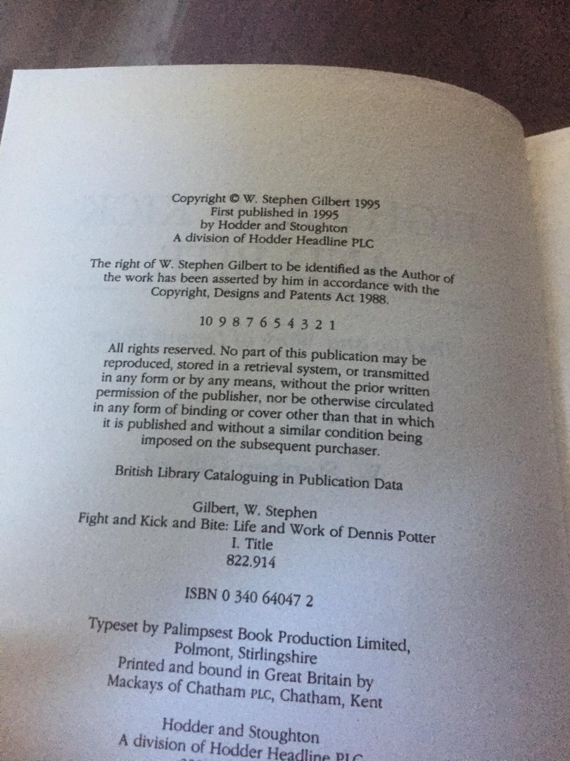 Stephan Gilbert - Flight and kick and bite