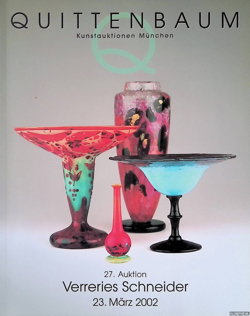 Quittenbaum Kunstauktionen München - 27. Auktion: Verreries Schneider - 23. März 2002