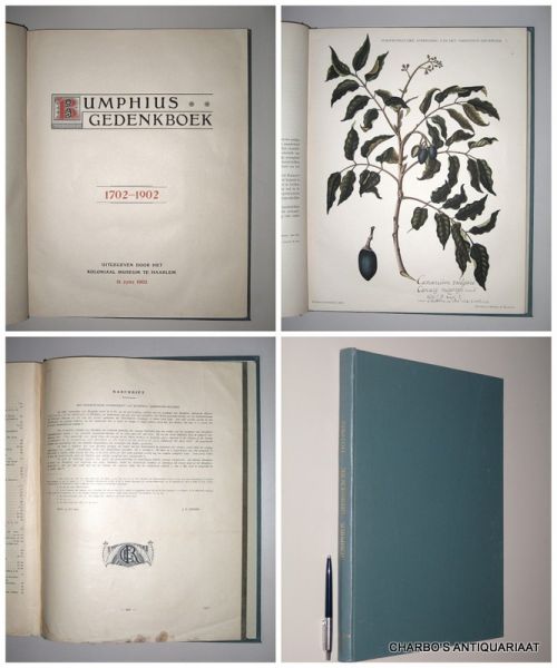 GRESHOFF, M. (ed.), - Rumphius gedenkboek 1702-1902.