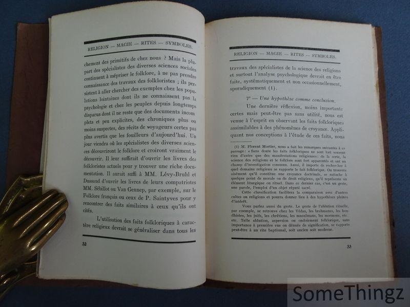 Albert Marinus. - Religion, Magie, Rites, Symboles.
