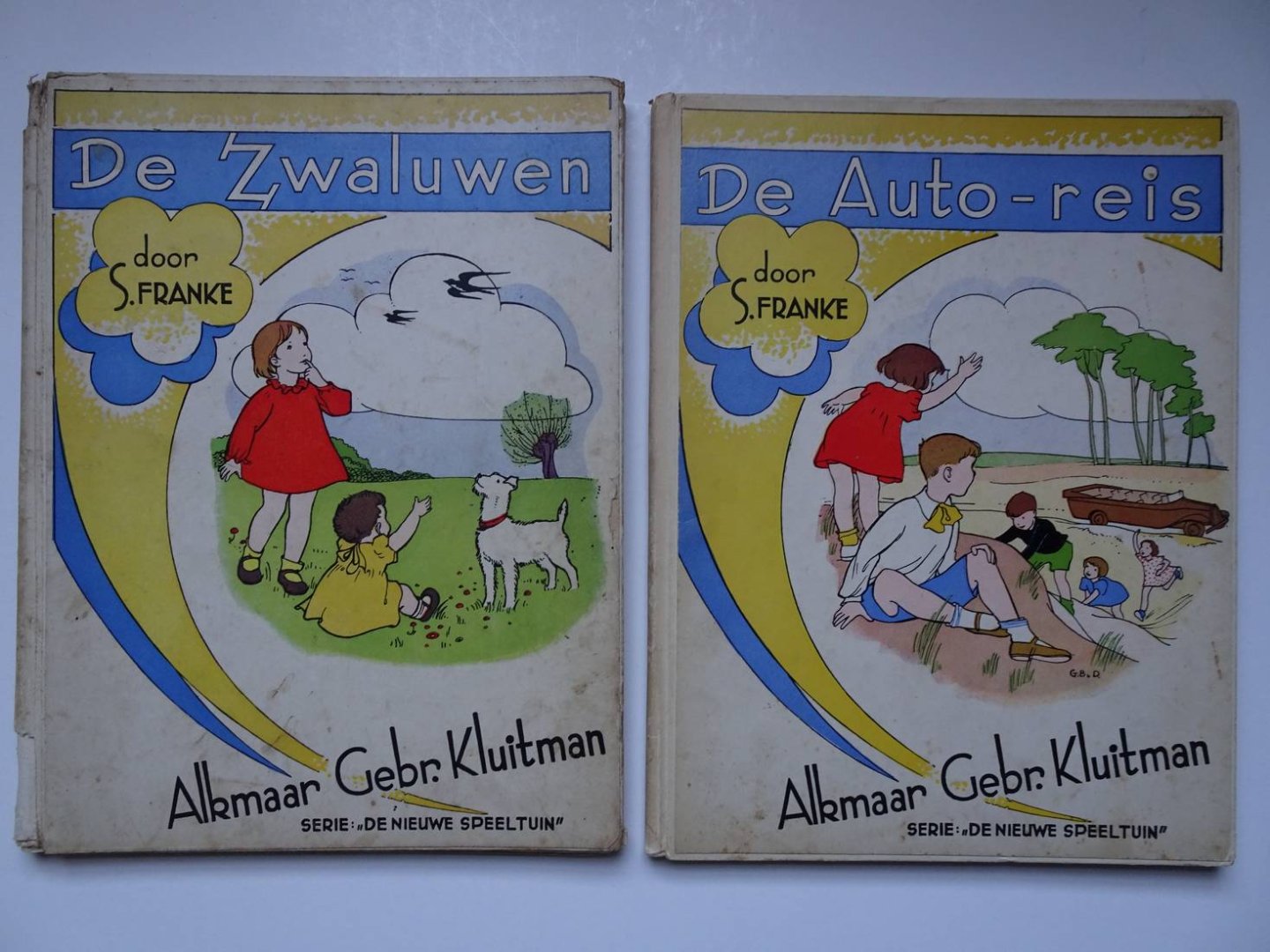Franke, S. - De Zwaluwen/ De Auto-Reis. Serie: "De Nieuwe Speeltuin", II & III. 2 delen.