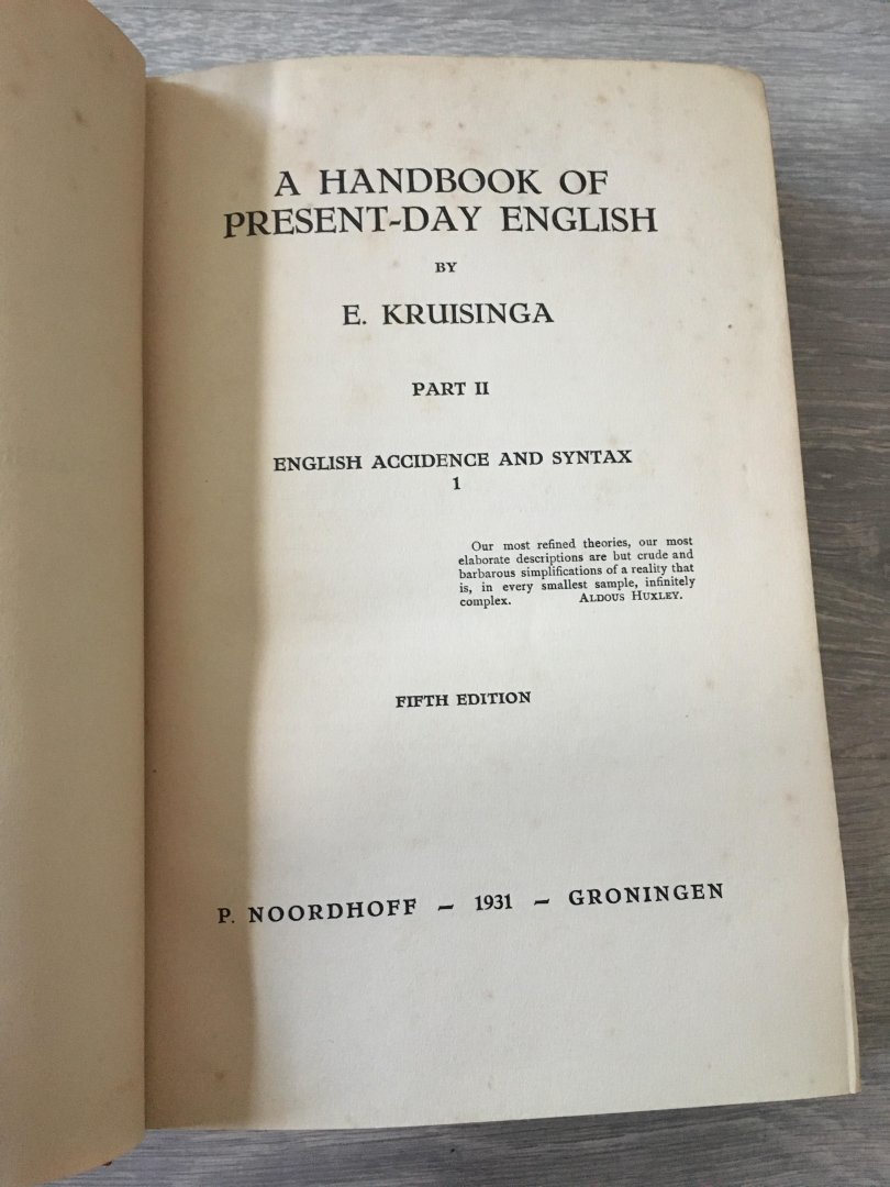 E. Kruisinga - A handbook of present-day English. Part II, English accidence and syntax 1