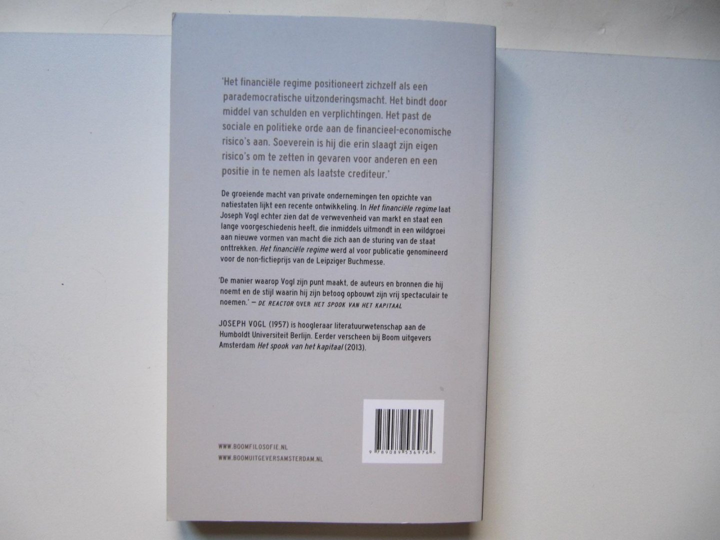 Vogl, Joseph - Het financiële regime