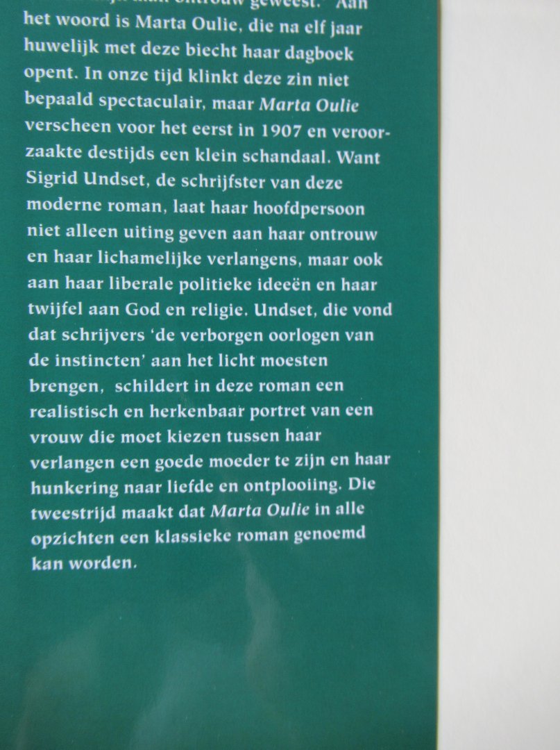 Undset, Sigrid - Martha Oulie