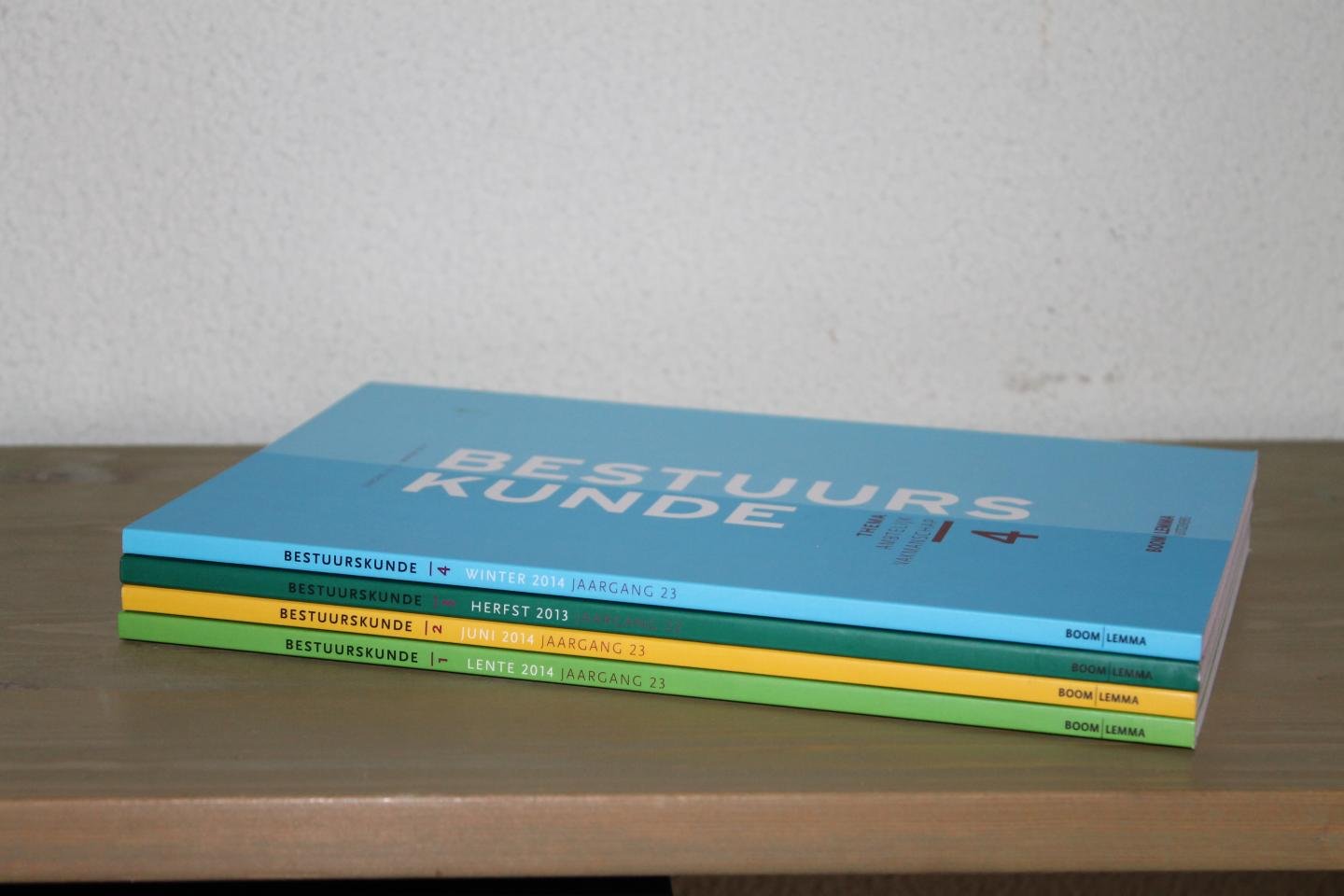 Diverse auteurs - Bestuurkunde Jaargang 23, Nummer 1 t/m 4.