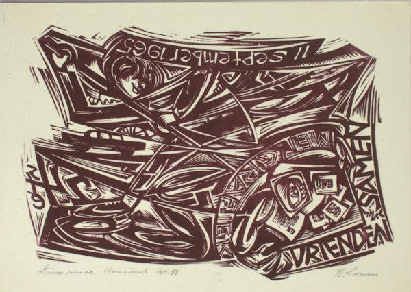 Corvers, H. - Vrienden samen met grafiek.