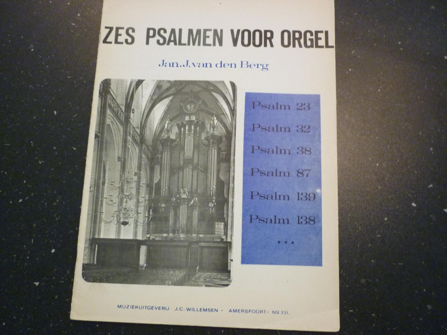 Berg; Jan J. van den - Zes Psalmen voor orgel