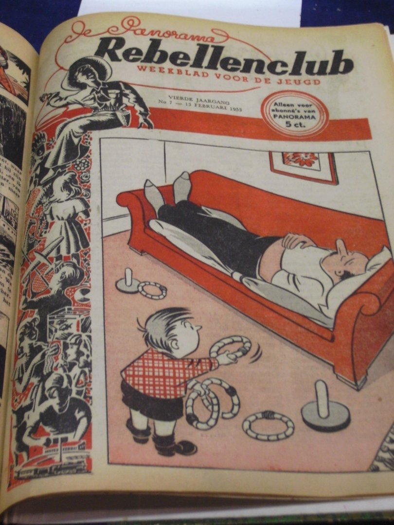 Diversen - Panorama Rebellenclub weekblad voor de jeugd derde jaargang no. 30 1952 t/m no 07 1953