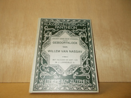Vondel, Joost van den - Geboortklock van Willem van Nassav