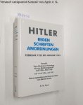 Dusik, Bärbel (Hrsg.): - Hitler : Reden Schriften Anordnungen : Februar 1925 bis Januar 1933 : Band II : Teil 1 :