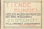 SPEENHOFF, J.H. - Tiende bundel liedjes, wijzen en prentjes met piano-begeleiding door Willem Landré.