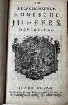 [Croix, Pieter de la (vert.)]; Jean Baptiste Poquelin Molière - Theatre play 1753 | De belachchelyke hoofsche juffers. Kluchtspel. Vertaald uit het Frans. Amsterdam, Izaak Duim, 1753.