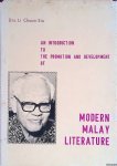 Chuan Siu, Drs. Li - An introduction to the Promotion and Development of Modern Malay Literature