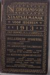 H.Pyttersen - Nederlansche Staats Almanak voor iedereen  1913
