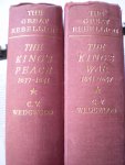 WEDGWOOD, C.V., - The Great Rebellion, 2 volumes: I The King's Peace, 1637-1641, II The King's War, 1641-1647.