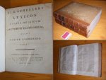Scheller, Immanuel Johann Gerhard - I.J.G. Schelleri Lexicon Latino-Belgicum auctorum classicorum, curante Davide Ruhnkenio - Tomus I, Tomus II [set of 2 hardbacks]