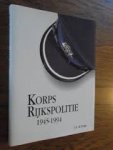Jonge, J.A. de - Korps Rijkspolitie 1945-1994