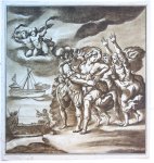 Stefano Mulinari (c. 1741-c.1796), after Gaspare Celio (1572 circa-1640)Unknown maker - The abduction of Helen of Troy (De schaking van Helena door Paris).