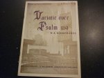 Dingemanse; W.A. - Variatie over Psalm 119; Muziek voor en na de kerkdienst