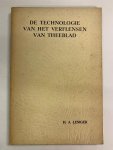 H.A. Leniger - De technologie van het verflensen van Theeblad