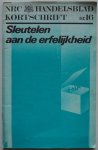 Rozendaal Simon - NRC Handelsblad Kortschrift nr. 16 Sleutelen aan de erfelijkheid Met krantenknipsels