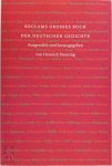Heinrich Detering - Reclams großes Buch der deutschen Geschichte