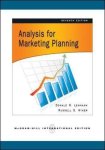 Donald Lehmann, Russell Winer - Analysis for Marketing Planning