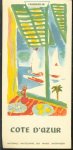 Illustrator: Jal - (TOERISME / TOERISTEN BROCHURE) Frankrijk: Cote D'Azur folding tourist map