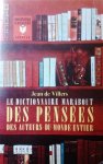 DE VILLERS Jean - Le dictionnaire Marabout des Pensées des auteurs du monde entier