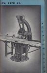 Thomas White & Sons - Quick Reference Catalogue of White Woodworking Machinery