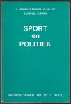 Cauwels, A. / Késenne S. / Zijll, W. van / Zebregs, A. / Baeke, W. - Sport en politiek -Sportcahier nr. 10/Acco