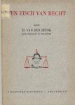 Brink, H. van den - Een Eisch van Recht. De Koloniale Verhouding als Vraagstuk Getoetst