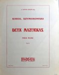 Szymanowski, Karol: - Deux mazurkas pour piano. Op. 62
