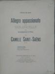 Camille Saint-Saens - Allegro Appassionato pour Violoncelle avec accompagnement de Piano op.43